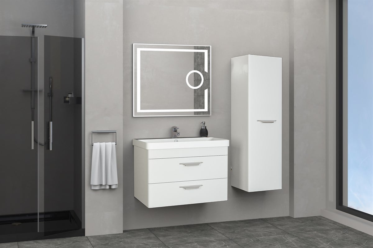 MARİA 80 CM BANYO DOLABI - BEYAZ (BOY DOLAP HARİÇ)