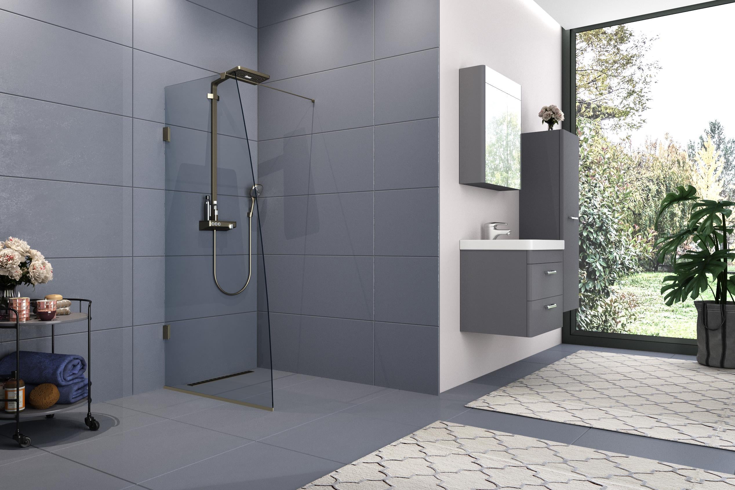 Move Temperli 6 mm Sabit Panel Cam Duşakabin