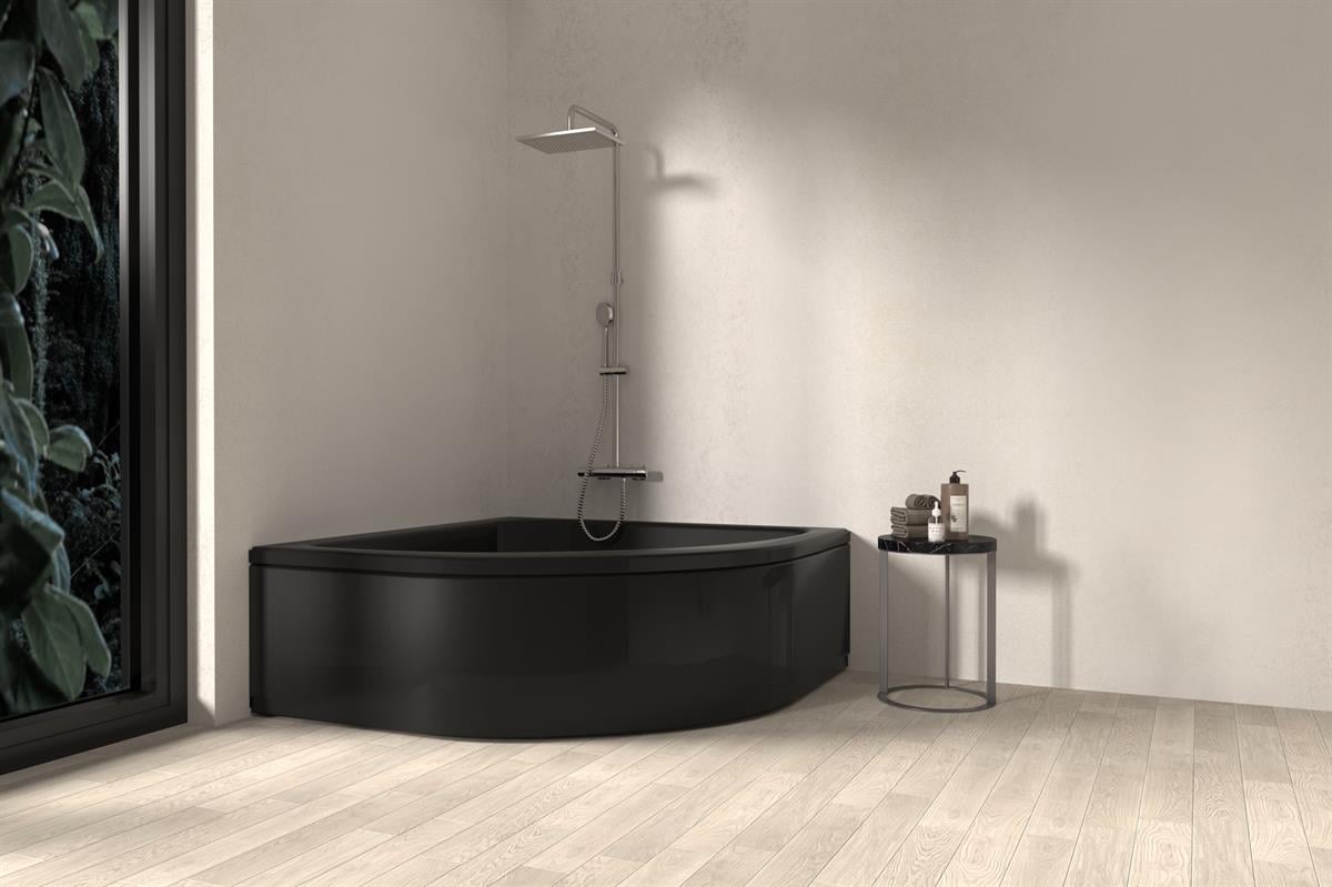 NETDEKO BAMBU OVAL SİYAH MİNİ KÜVET