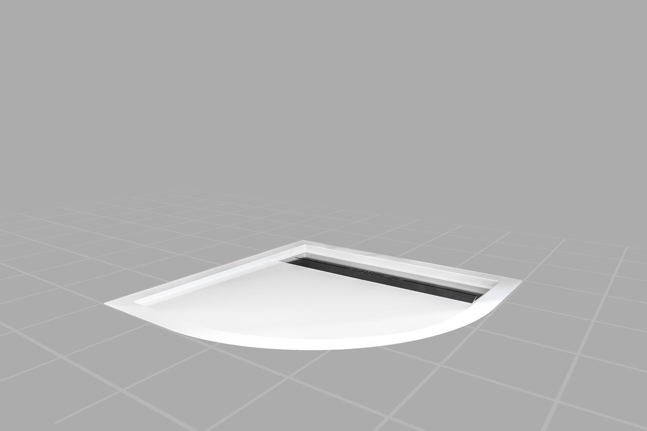 NETDEKO RAN  OVAL PASLANMAZ SİFONLU FLAT   DUŞ TEKNESİ