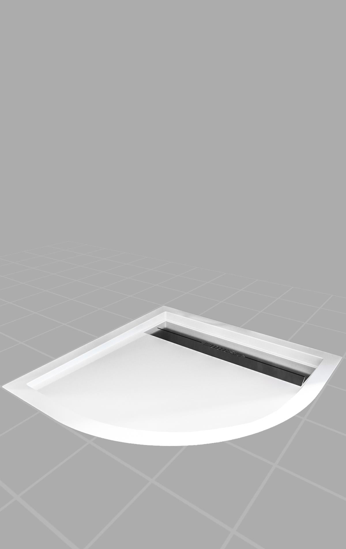 NETDEKO RAN  OVAL PASLANMAZ SİFONLU FLAT   DUŞ TEKNESİ