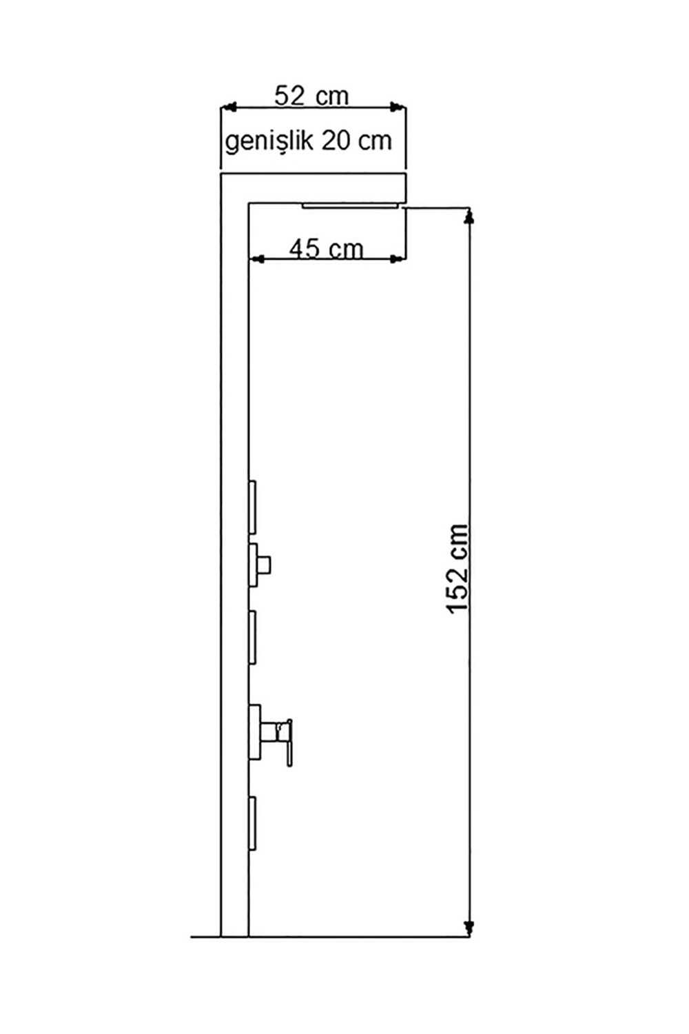 NEWARC İDEA DUŞ PANELİ BEYAZ 440491
