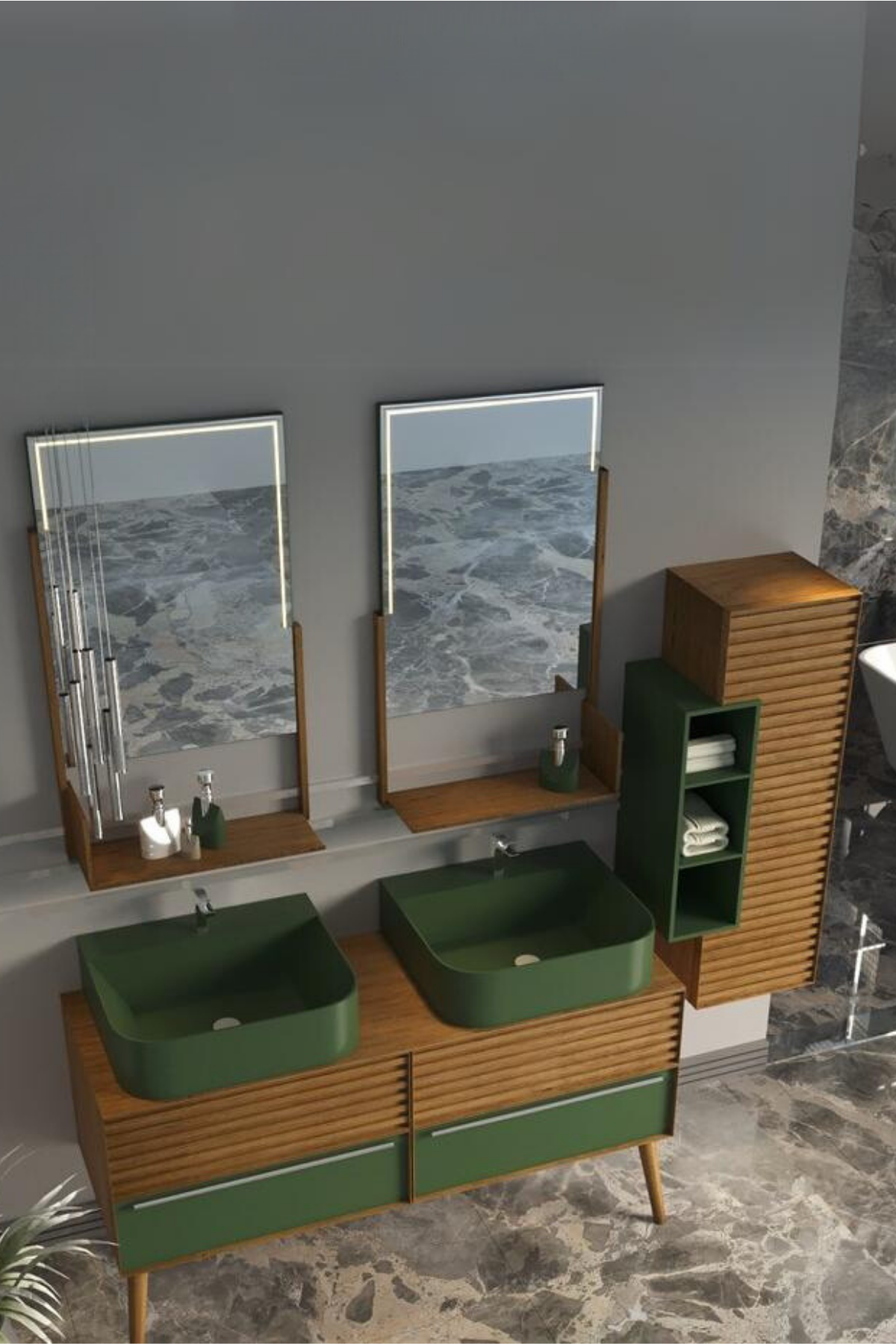 Pareja Banyo Dolabı