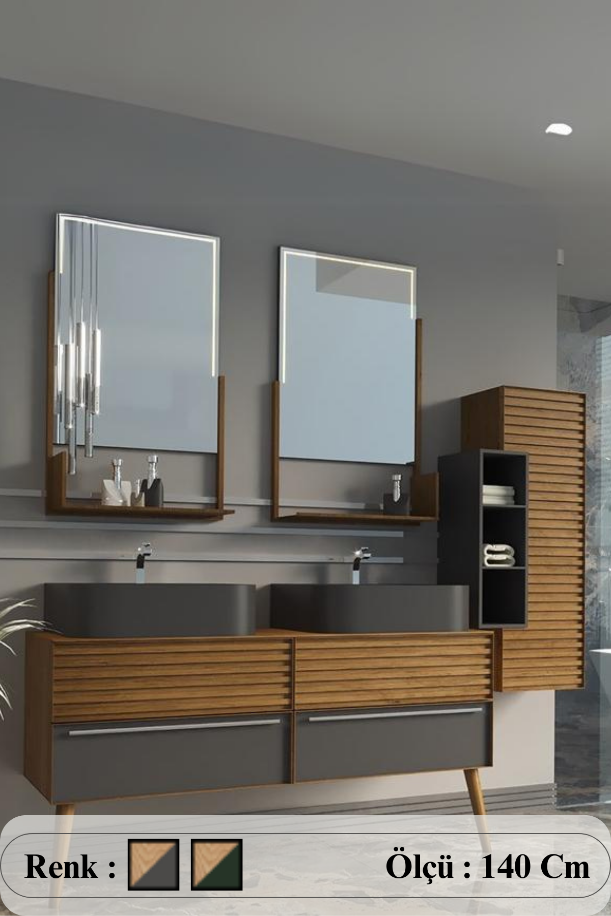 Pareja Banyo Dolabı