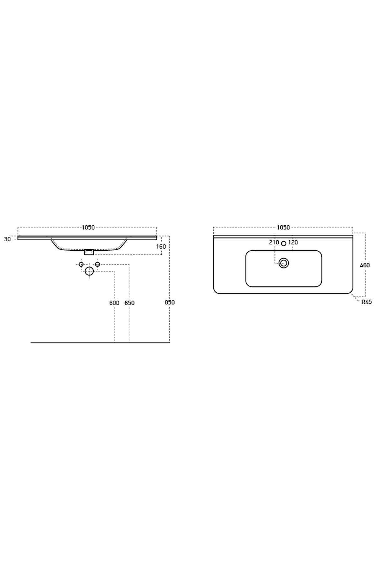 Sanovit 105 cm Urban Lavabo (12105)