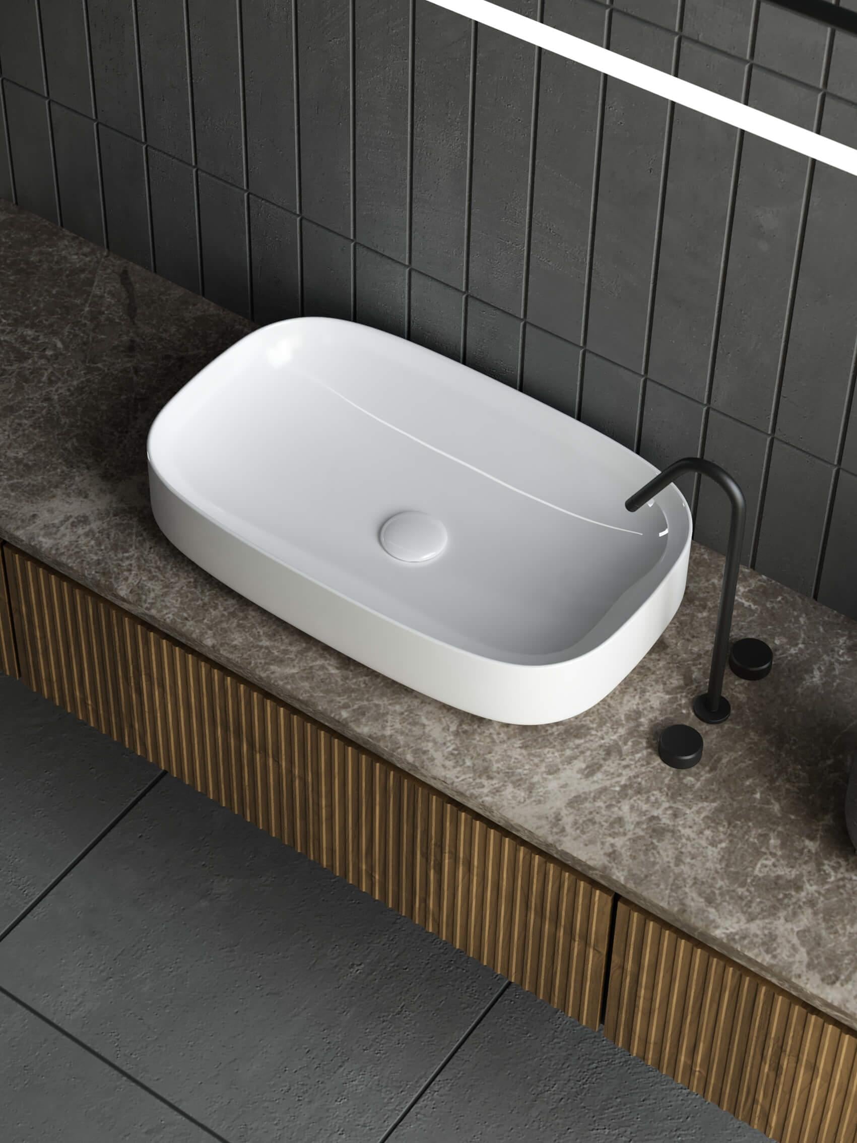 Sanovit lucco 65 cm Top Counter (Matteo) lavabo (3064)