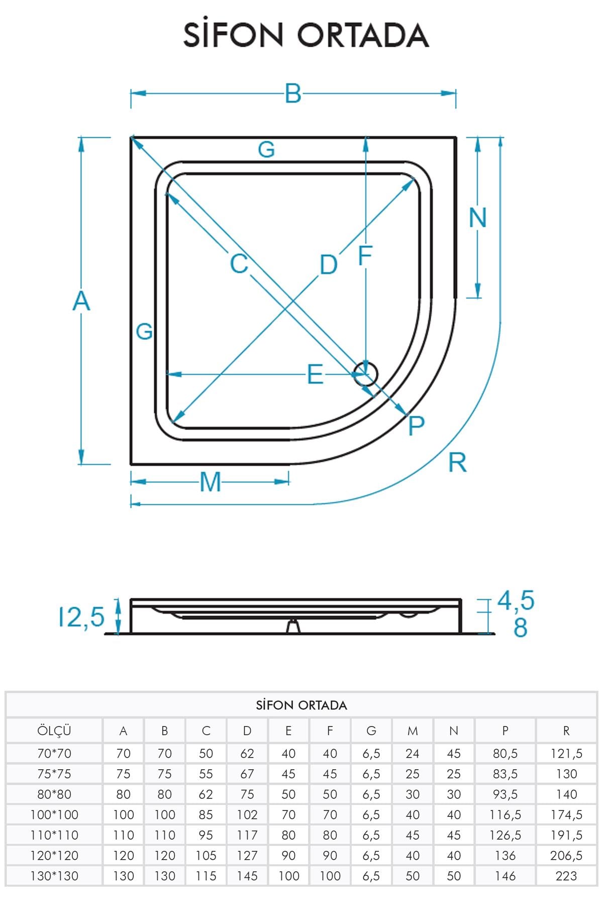 Spring Oval Monoblok Duş Teknesi