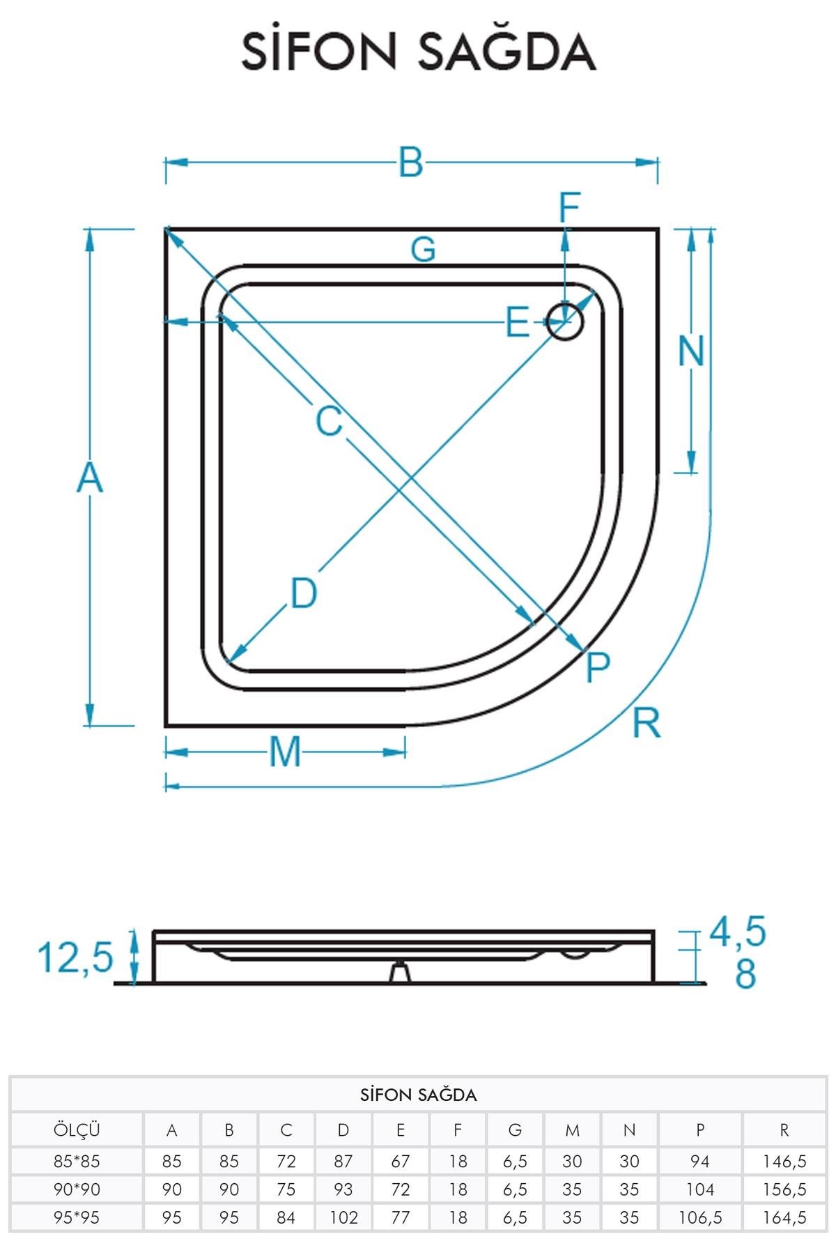 Spring Oval Monoblok Duş Teknesi