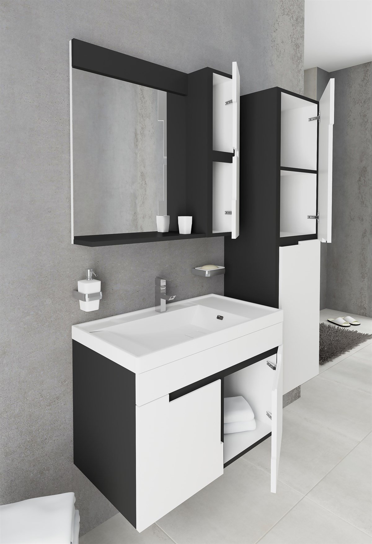 TEMPO 80 CM BANYO DOLABI (BOY DOLAP HARİÇ )