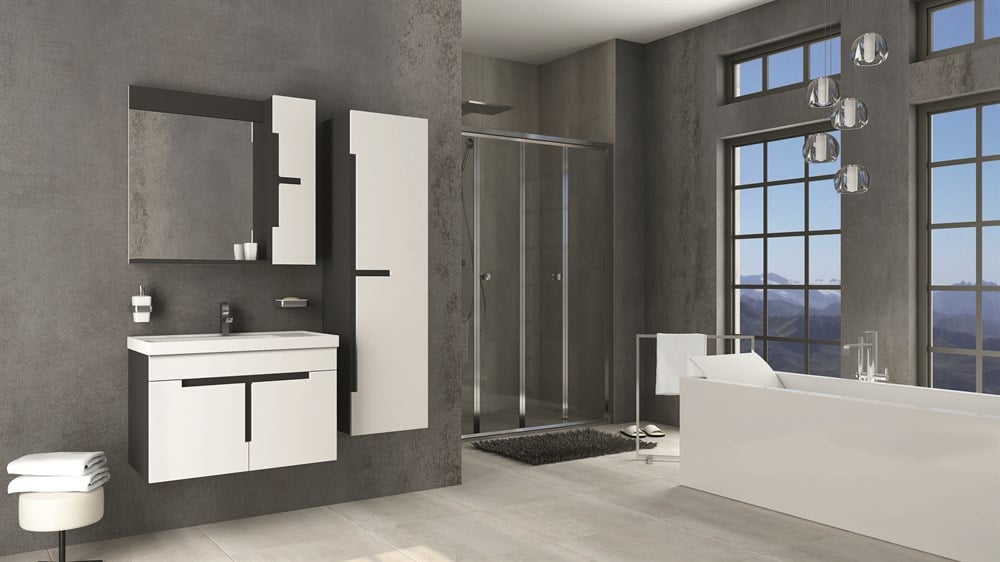 TEMPO 80 CM CM BANYO DOLABI (BOY DOLAP DAHİL )