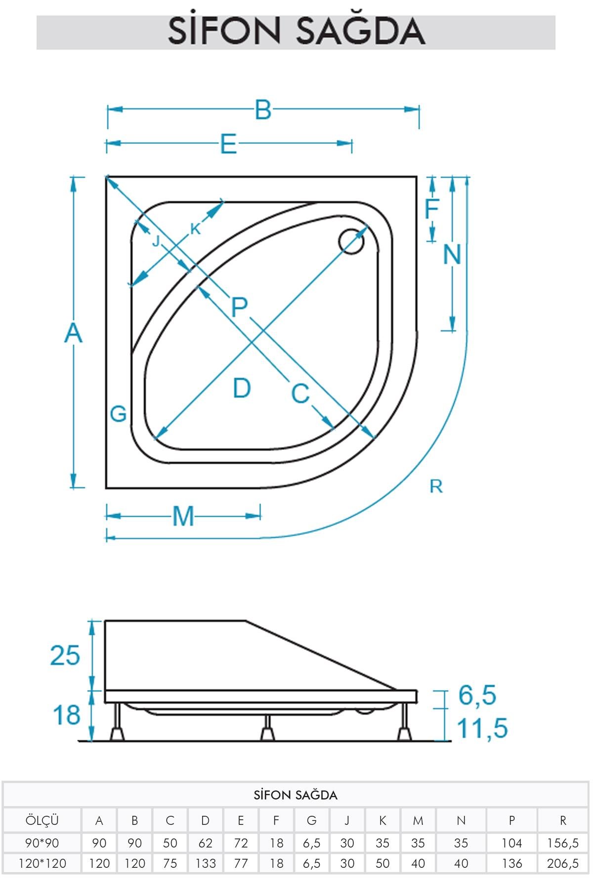 Tigre Panelli Oval Oturmalı Duş Teknesi