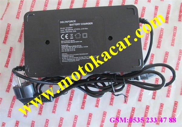 E-BIKE 72V20AH DELTAFORCE ŞARJ CİHAZI