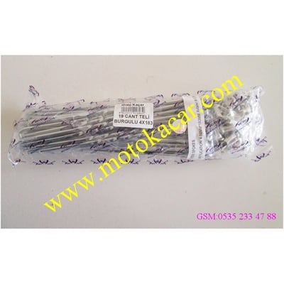 MOTOSİKLET CG 19 CANT TELİ BURGULU 4X183 NİKEL