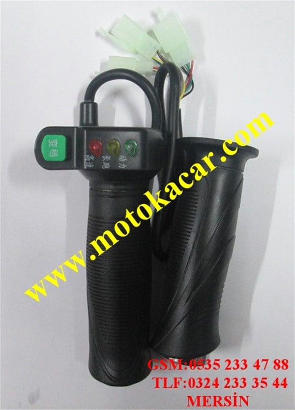 E-BIKE VİTES GÖSTERGE 3 IŞIKLI GAZ KOLU