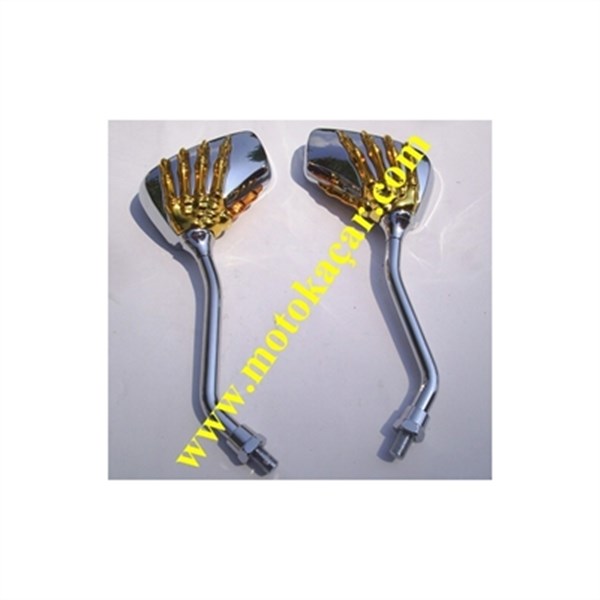 MODİFİYE AYNA EL DESENLİ NİKEL KIRMIZI MAVİ SARI NİKELAJ