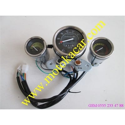 CHOPPER ÇELİK CROWN RAMZEY KİLOMETRE GÖSTERGE PANELİ KOMPLE