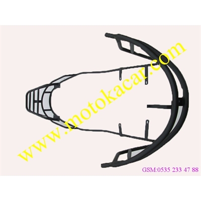 HERO PLEASURE ÖN ARKA KORKULUK ARKA PORT BAGAJ KOMPLE SİYAH