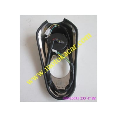 CHOPPER DEPO ÜST NİKEL BENZİN GÖSTERGELİ KOMPLE