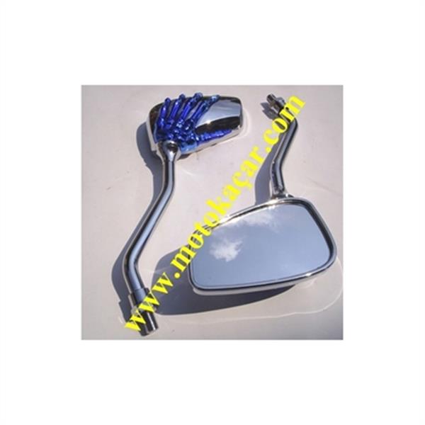 MODİFİYE AYNA EL DESENLİ NİKEL KIRMIZI MAVİ SARI NİKELAJ