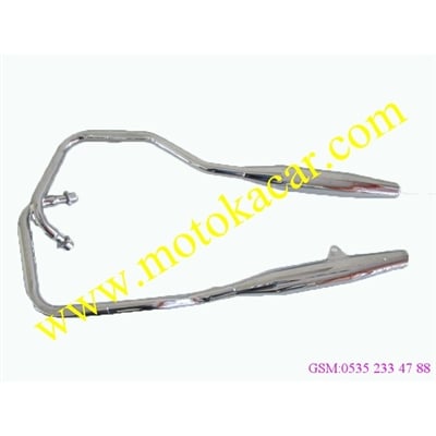 CHOPPER ÇELİK CROWN 150 EGZOZ TAKIMI ORJİNAL