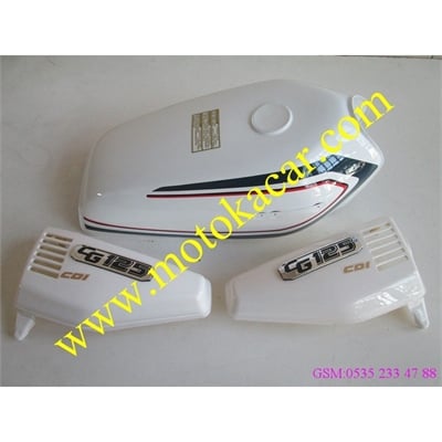 CG 125 BEYAZ DEPO+YAN KAPAKLAR