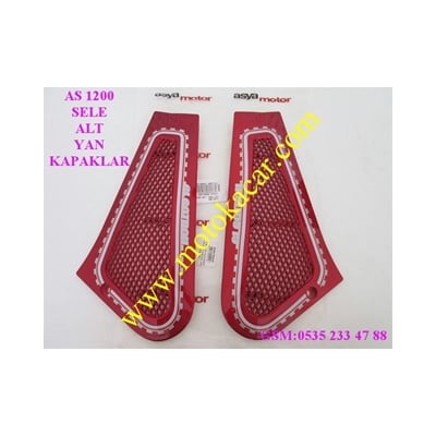E-BIKE ASYA  AS 1200 KIRMIZI SELE ALTI SAĞ SOL YAN KAPAK ORJİNAL