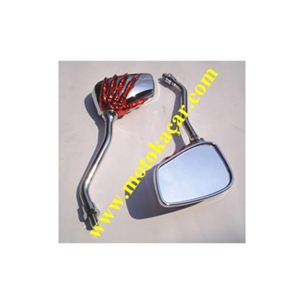 MODİFİYE AYNA EL DESENLİ NİKEL KIRMIZI MAVİ SARI NİKELAJ