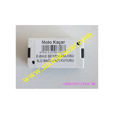 E-BIKE BEYİN KABLOSU 3LÜ BAĞLANTI KUTUSU
