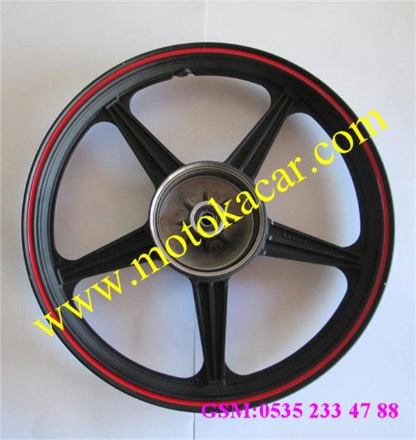 CG KUBA ARKA JANT SİYAH KIRMIZI ÇİZGİLİ KM125-6 ORJİNAL