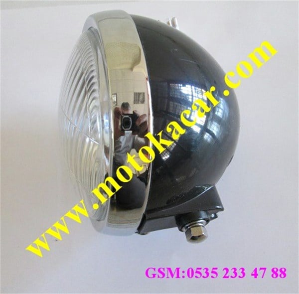 E-BIKE STMAX ÖN FAR SİYAH YANDAN VİDALI