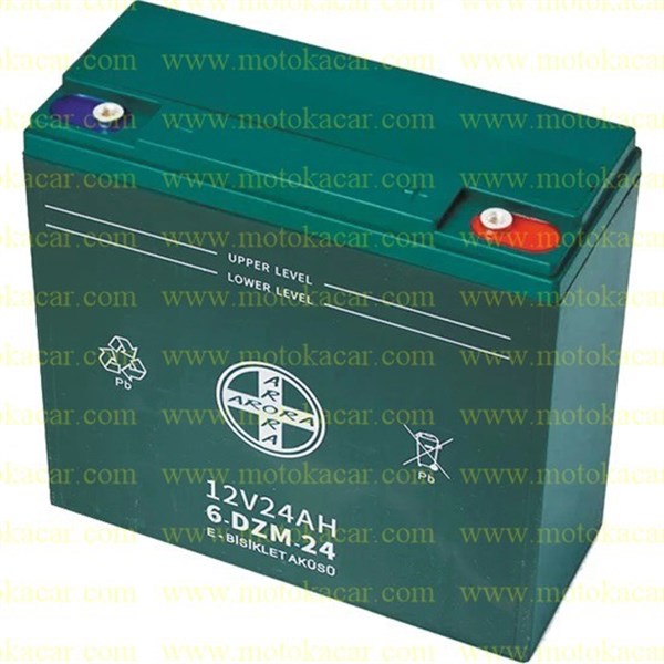 ARORA AKÜ E-BİKE (6-DZM-24) 12V 24AH