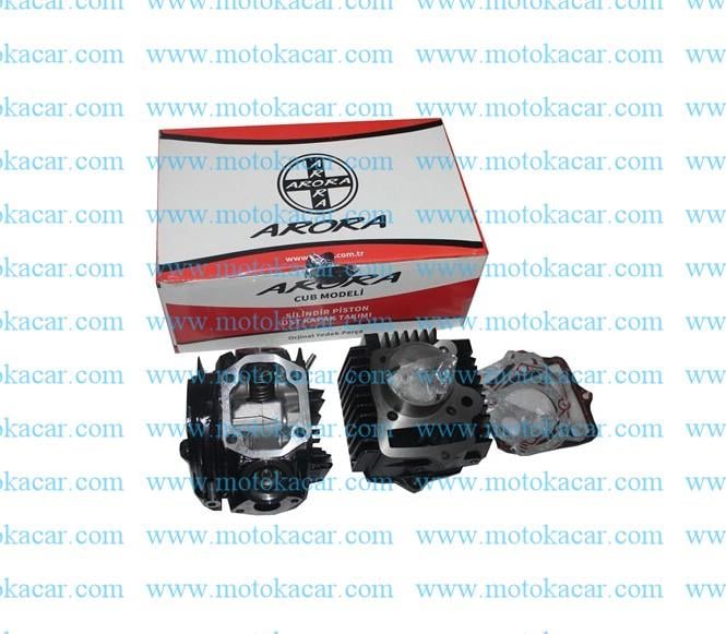 ARORA AR50-50 SİLİNDİR PİSTON SEKMAN +ÜST KAPAK DÖNÜŞÜM SETİ 110CC 52.MM ORJİNAL (E5)