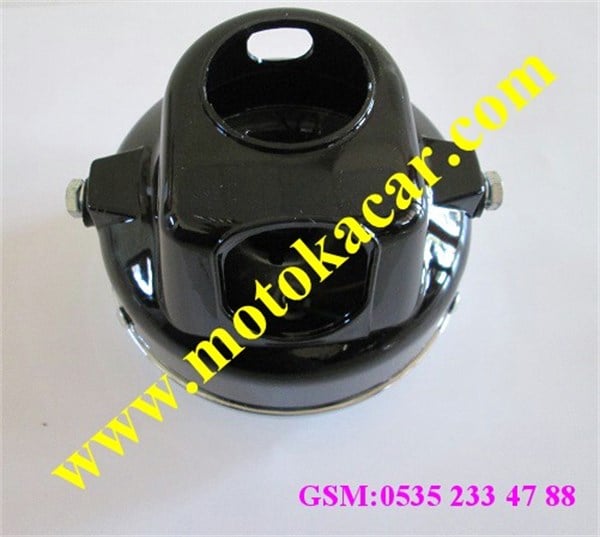 E-BIKE ÖN FAR SİYAH YANDAN VİDALI 