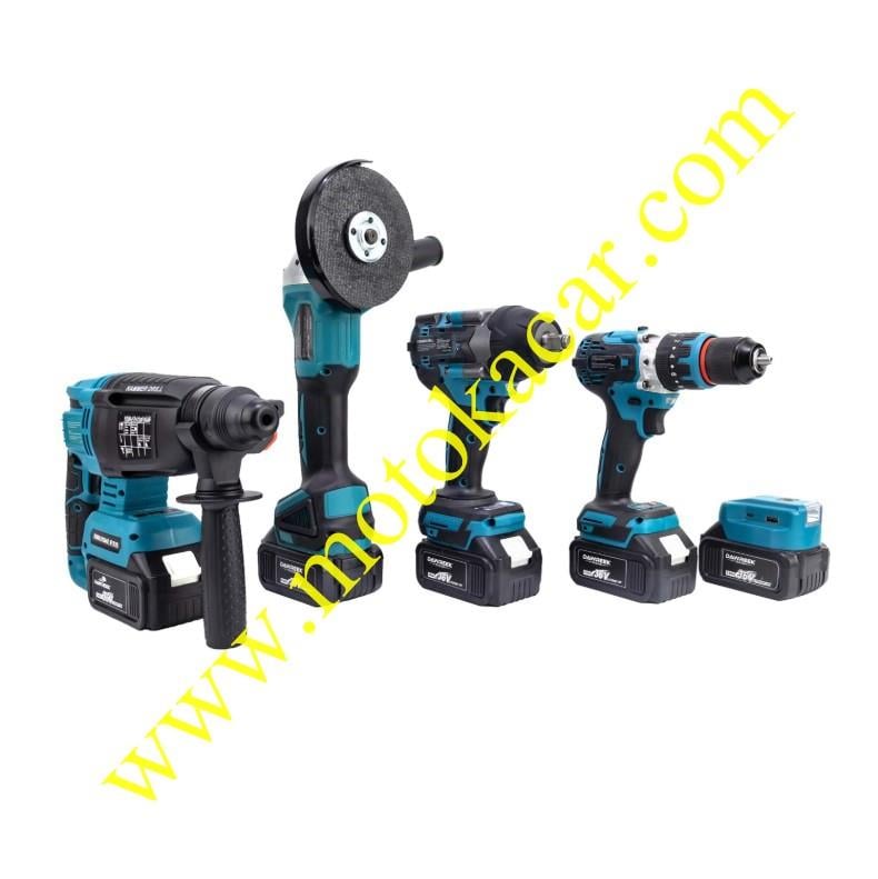 Beşli Set MK800 (Power Bank Led 13mm Ç.MANDREN+S.SIKMA+Ş.SPRAL+Ş.HİLTİ)