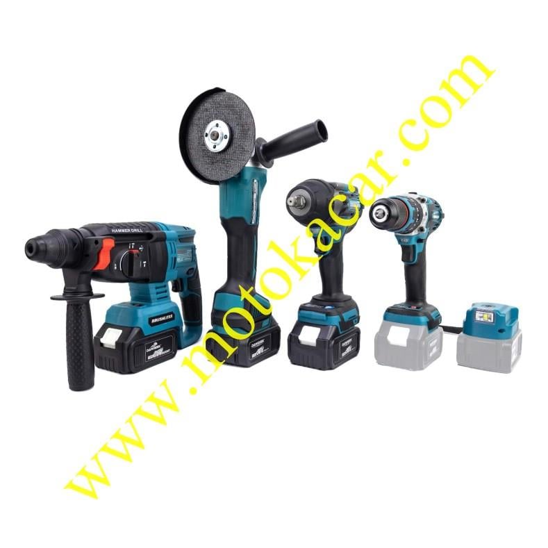 Beşli Set MK800 (Power Bank Led 13mm Ç.MANDREN+S.SIKMA+Ş.SPRAL+Ş.HİLTİ)