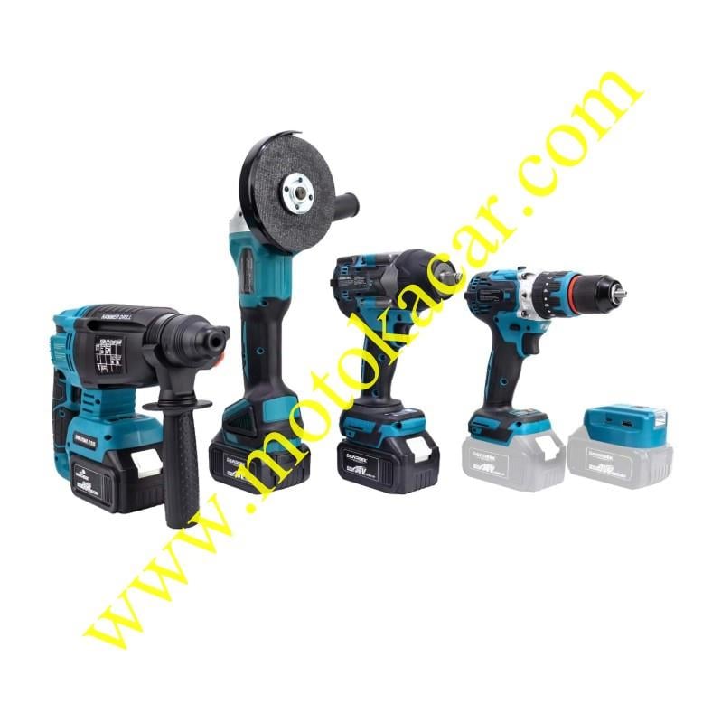 Beşli Set MK800 (Power Bank Led 13mm Ç.MANDREN+S.SIKMA+Ş.SPRAL+Ş.HİLTİ)