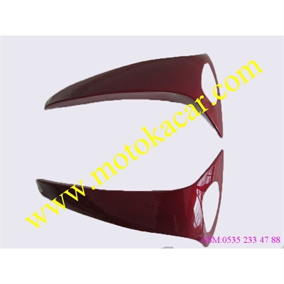 YUKİ 100-2H 125-28 SAĞ SOL DIŞ RÜZGARLIK BORDO