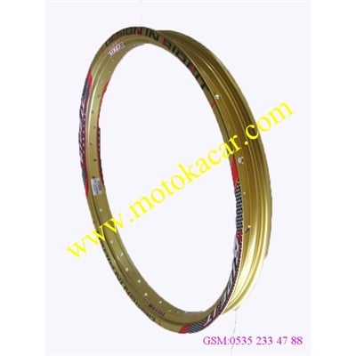 MOTOSİKLET RENKLİ JANT ALTIN SARI 1.40X19