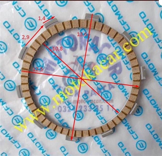 CF MOTO 250 SR DEBRİYAJ BALATASI 2 ORJİNAL