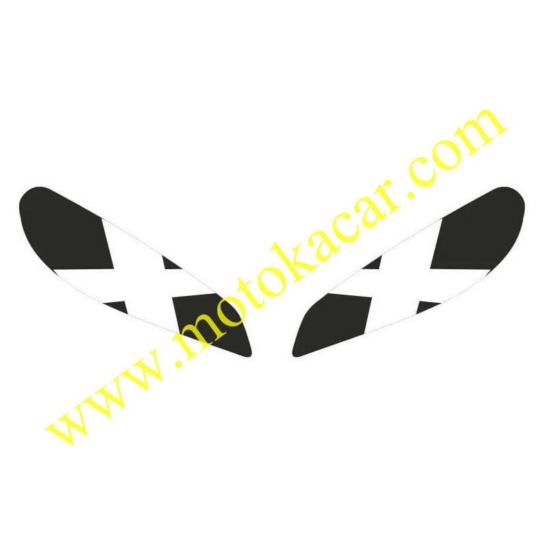 CF MOTO 250 SR FAR STİCKERİ BEYAZ X