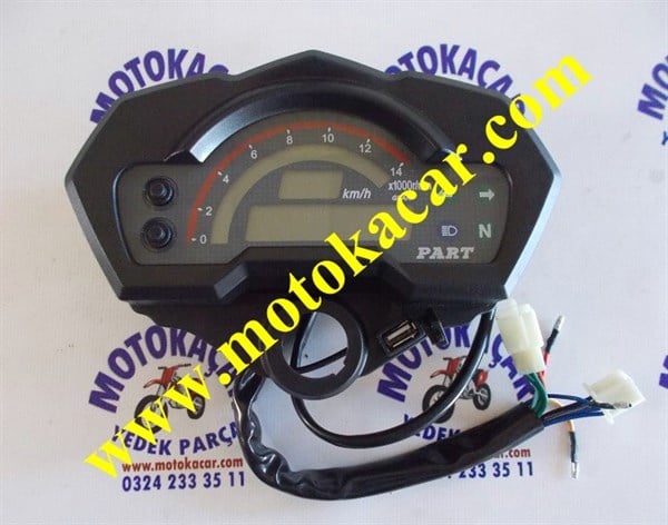 CG DİJİTAL KİLOMETRE ÇİFT TELLİ USB GİRİŞLİ 