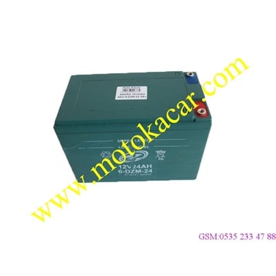 E-BIKE ARORA 12V24AH AKÜ 6-DZM-24 ORJİNAL