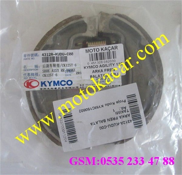 KYMCO AGILITY 125 ARKA FREN BALATASI ORJİNAL