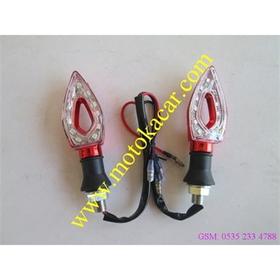 KALPLİ LET KIRMIZI NİKEL SİYAH  SARI IŞIK SİNYAL