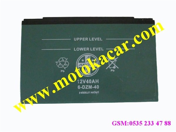 E-BIKE  AKÜ 12V40 AH ARORA ORJİNAL