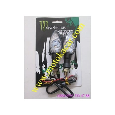 KALPLİ LET KIRMIZI NİKEL SİYAH  SARI IŞIK SİNYAL