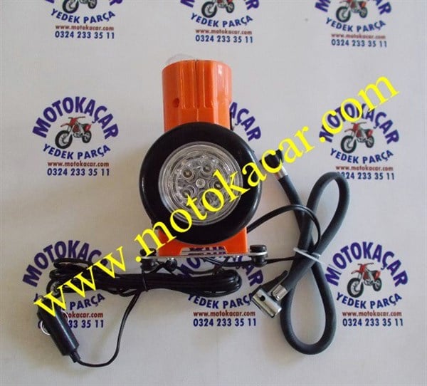 Hava kompresörü metal govde led ışıklı 