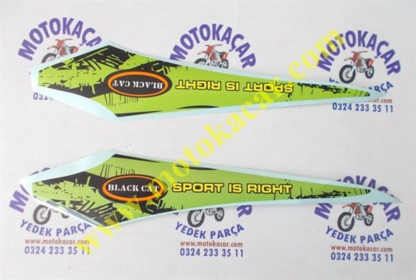 KUBA BLACK CAT ARKA BİRLEŞTİRİCİ STİCKER ORJİNAL