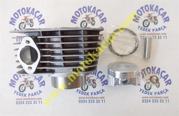 KUBA CROSS STR 250 65.5MM SILINDIR PISTON SETI SIYAH