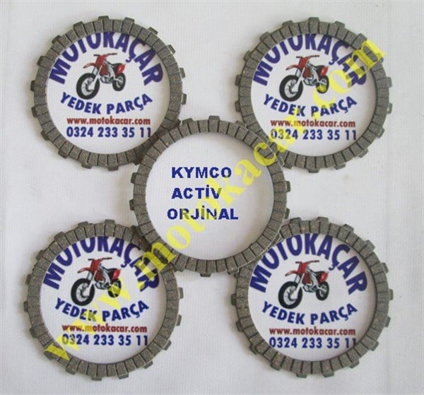 KYMCO ACTİV 125 DEBRİYAJ BALATASI 5Lİ TAKIM ORJİNAL